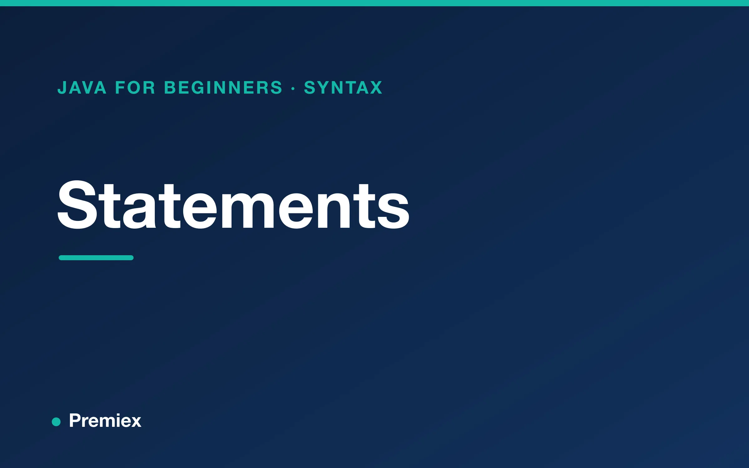 Statements